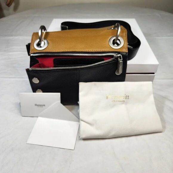 HAMMITT Montana Reversible Small EDISON HOUNDSTOOTH Crossbody Bag - Picture 6 of 7